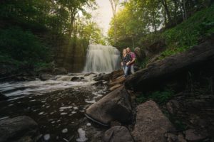 Smokey Hollow Waterfalls Hamilton Engagement